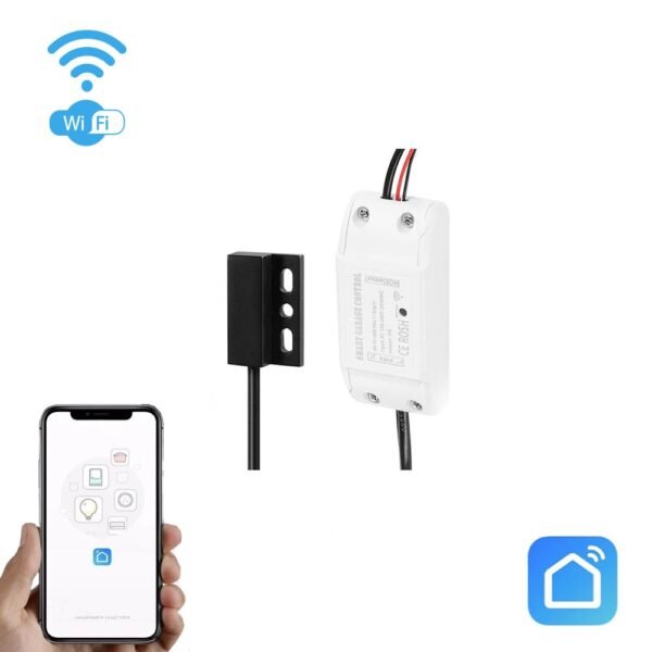 Išmanus WiFi garažo vartų valdiklis su padėties jutikliu ir nuotoliniu valdymu telefonu