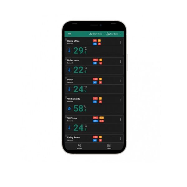 Šildymo ir vėsinimo sistemos valdymas per GSM valdiklio mobiliąją programėlę