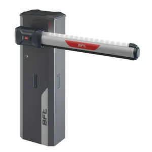 Kelio barjeras GIOTTO ULTRA 36 XL su 5 metrų buomu ir LED apsaugine juosta