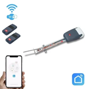 Tiziano garažo vartų automatika su kreipiančiąja ir Wi-Fi valdymu telefonui